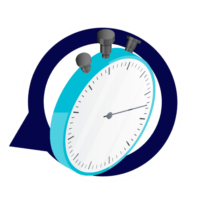 Illustration of a clock to represent time